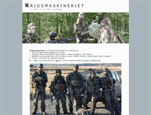 Tablet Screenshot of krigsmaskineriet.se